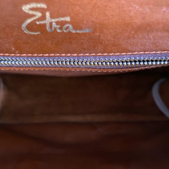 Etra Suede Leather hand bag - Picture 14 of 15